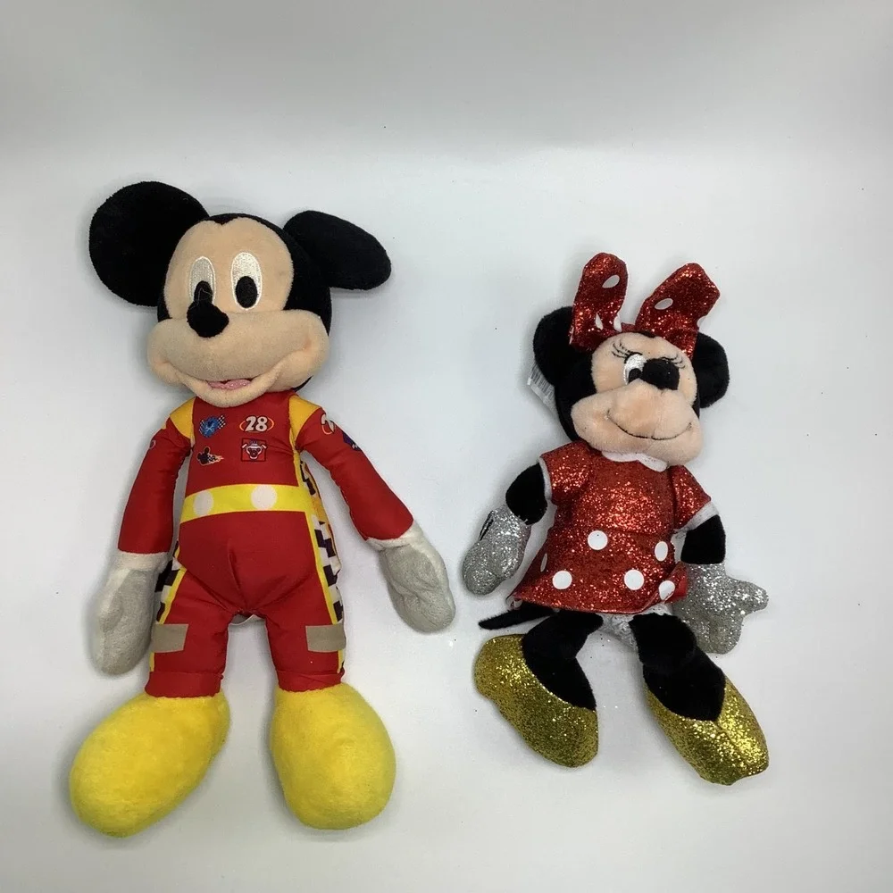 Disney‎ Plush Lot of 6 Mickey Mouse Minnie Mouse Dumbo